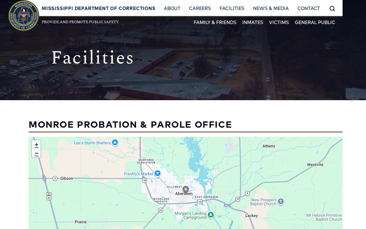 Monroe County parole and probation office contact record